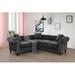 Gray Sectional - Alcott Hill® Buzia 2 - Piece Upholstered Living Room Set Velvet, Wood | 29 H x 80 W x 50 D in | Wayfair