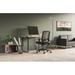 Safco Products Company Mirella SOHO Table Desk & Chair Set, Metal in Black/Brown | Wayfair