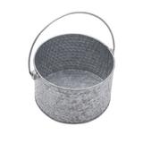 Towle Living 8-In Galvanized Hammered Round Basket Stainless Steel in Gray | 5 H x 8 W x 8 D in | Wayfair 5296874