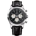 Breitling Watch Transocean Chronograph Croco Tang Type - Black