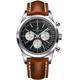 Breitling Watch Transocean Chronograph Leather Tang Type - Black