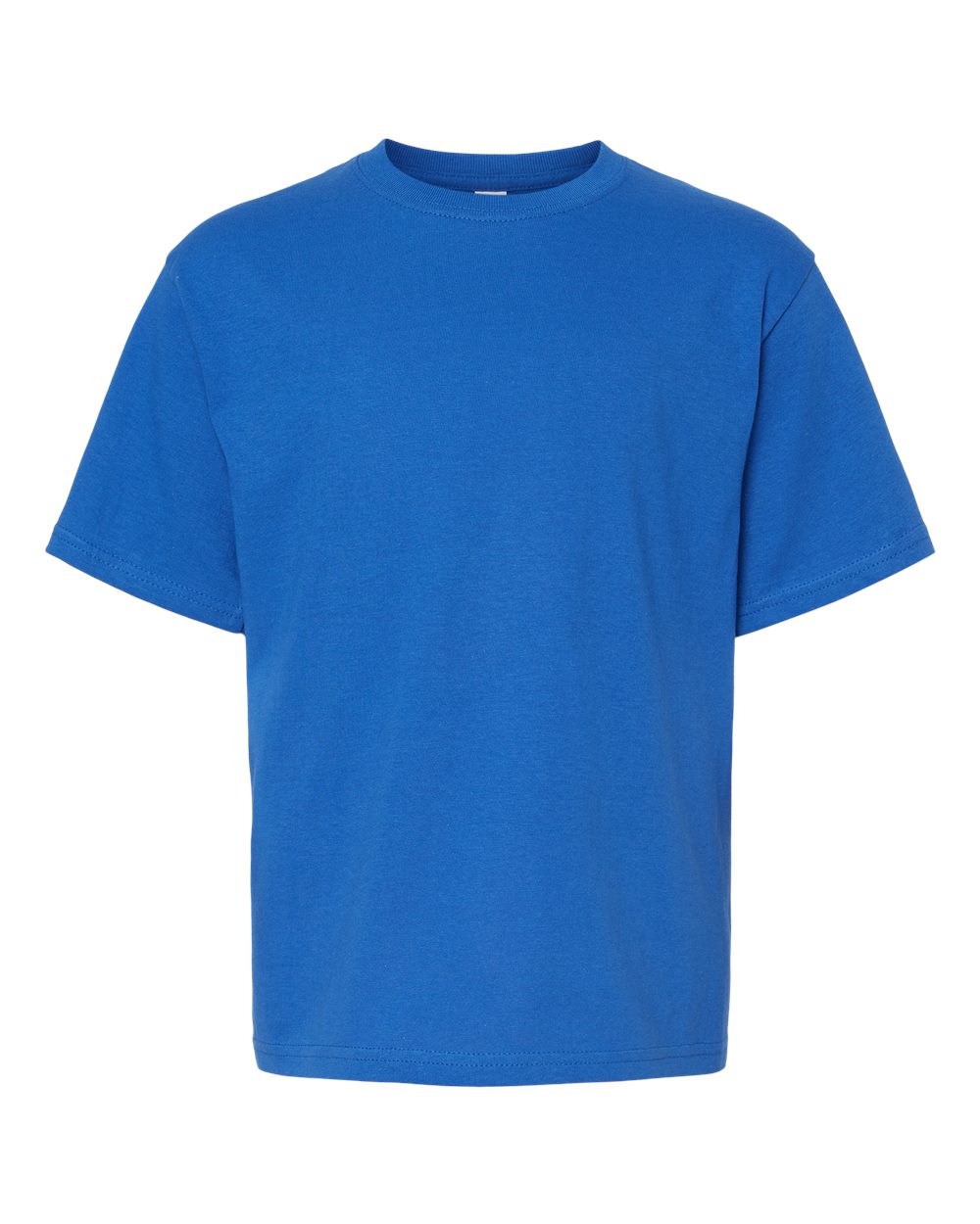 M&O MO4850 Youth Gold Soft Touch T-Shirt in Royal Blue size Medium | Cotton 4850