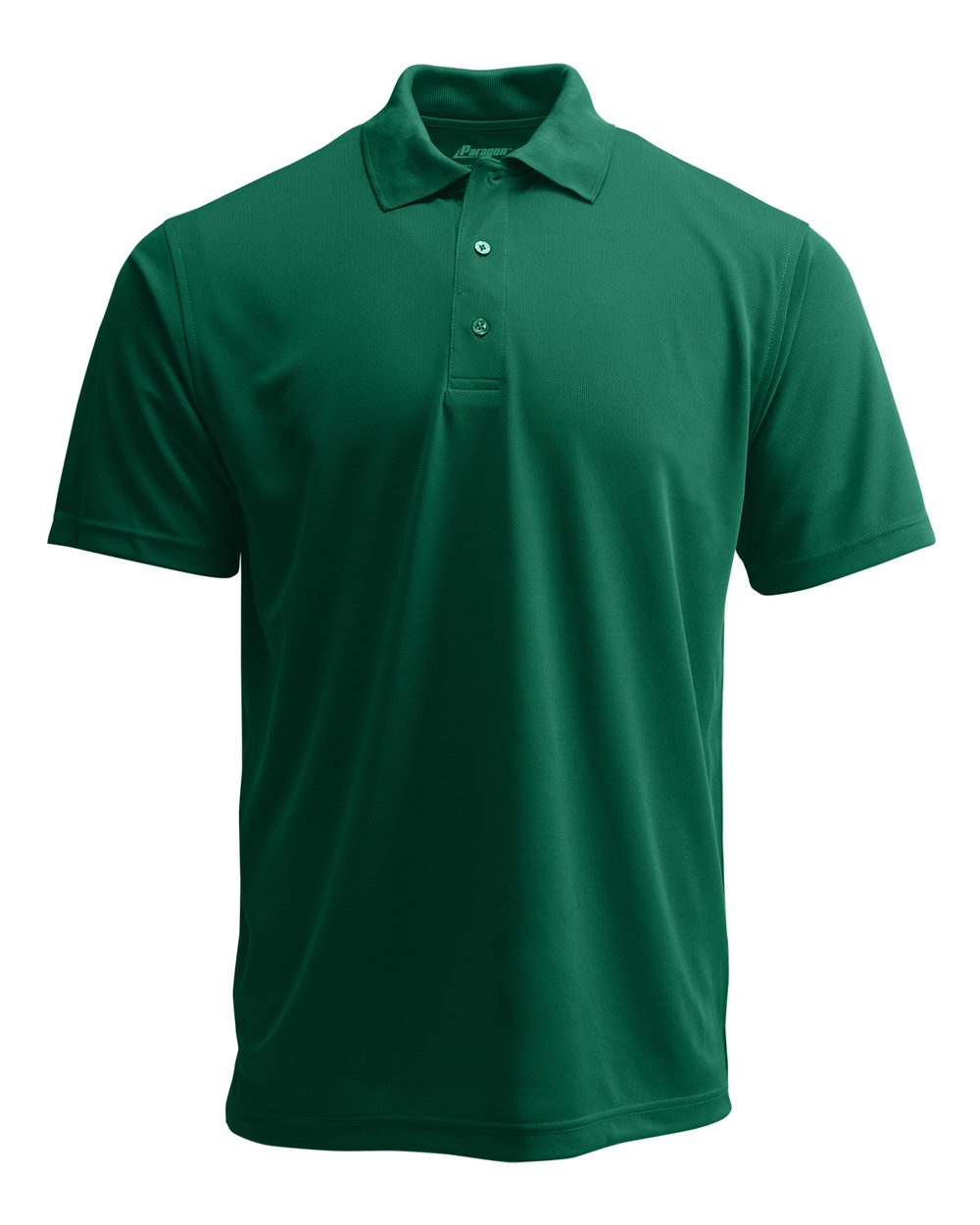 Paragon 108Y Youth Saratoga Performance Mini Mesh Polo Shirt in Hunter Green size Large | Polyester SM0108Y