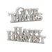 The Holiday Aisle® Happy Harvest & Give Thanks Tabletop Sign Set of 2 Resin | 3.5 H x 1.25 W x 9.75 D in | Wayfair 42757BDD6EEC49E8A123BD3F51F082A1