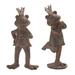 Trinx 6 Piece Kevan Royal Garden Frog Figurine Set Resin, Metal in Brown | 6.5 H x 2.75 W x 2.25 D in | Wayfair D0380F5E09B0408F92265FB2FE579DEF