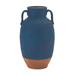 Dakota Fields Astatula Ceramic Table Vase Ceramic in Blue/White | 10.5 H x 6 W x 6 D in | Wayfair A7EBCA3DC4A64D96B6DA62C1DB3A774A
