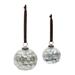 Grimbal The Holiday Aisle® No Pattern Ball Ornament Glass in Gray/Yellow | 4.75 H x 4 W x 4 D in | Wayfair 0F2AD05FCC7547FBB58697B11780F72E