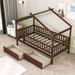 Gracie Oaks Velida Twin Daybed in Brown | 62 H x 41 W x 79 D in | Wayfair EA2C6AF99F8A47379000B3401693D82E