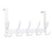 Stainless Steel Wall Hanging Hook - 5 Hooks Organizer Key Holder Wall Door Clothes Hanger Rack Bathroom Supplies