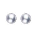 Sterling Silver 4mm Grey Freshwater Pearl Stud Earrings