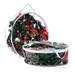 Christmas Clear Wreath Storage Bag 30In|Garland Wreaths Container with Clear Window and With Dual Zippers And Handles Christmas Wreath Storage Case for Easy Xmas Holiday Storage|Durable PVC Material