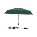 Clamp on Umbrella with Clamp Foldable Beach Umbrella for Fishing Patio Chair Green