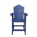 Boyel Living Outdoor Tall Adirondack Chair Balcony Armchair HIPS Durable High Bar Stools Weather Resistant for Garden Patio Stools Bar Chairs Deck Lawn Pool Blue