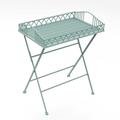 Charles Bentley Wrought Iron Butler Tray Sage Green, Sage Green