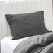 Dark Sky Reserve - Portugal Made 100% Linen Pillow Sham (2-Pack) - Charcoal Gray