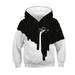 Kids Boys Girls Sweatshirts Hoodies Long Sleeve Graphic Print with Pockets Comfortable Pullover XS;5-6 Y