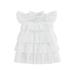 Tregren Infant Toddler Baby Girl Summer Outfits Floral Sundress Sleeveless Mesh Star Dress Rainbow Ruffle Tulle Lace Dress