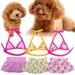 LA TALUS 1 Set Pet Swimsuit Fastener Tape Comfortable Clear Printing Ins Summer Pet Bikini Dog Beach Pet Swimsuit Beach Party Light Pink L