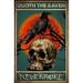 Metal Tin Retro Sign Quoth The Raven Nevermore Vintage Wall Poster Metal Plaque Horror Decor Halloween Wall Decor Metal Tin Signs Home Bar Shop Decorations Coffee Sign Gift 8x12 Inches