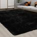 Area Rugs for Living Room Luxurious Soft and Thick Faux Fur Shag Fluffy Rug Non-Slip Carpet for Bedroom Home Decor Rug Nursery Aceent Rug Carpets Dark Navy 6 x 9