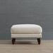 Kahli Ottoman - Performance Linen Parks Sand - Frontgate