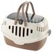 Richell Travel Carrier for Small Animals in Brown Fits Rabbit s Guinea Pigs or Small Dogs and Cats