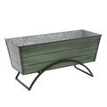 Achla Flower Planter Box with Odette Stand Green - Medium