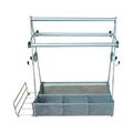 Pompotops Heavy Duty BBQ Accessories Steel Caddy For Organizing Paper Towels Condiments Tools For Grill BBQ Picnics Household Cleaning Garage Cars Caddy Large