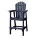 Musser Outdoor Adirondack Chair Wooden Patio Chair Lounge Chair Navy