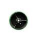 5 x 2 Green Polyurethane on Black Semi Steel Cast Iron Wheel Only with Precision Ball Bearing - 1/2 Bore - 1000 lbs Capacity per Wheel - Service Caster Brand