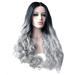 Womens Hair Ties Women Long Hair Black Gradient Big Wave Long Curly Wigs Rose Net High Tempe Braid Wigs for Women Lace Front