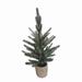 Primrue 24" Faux Pine Tree in Planter Plastic in Green | 24 H x 12 W x 12 D in | Wayfair C52F1B588361408BAC5C576DB3C36FE7