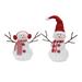 The Holiday Aisle® Plush Snowman w/ Hat & Scarf Set of 2, Polyester | 18 H x 15 W x 7.5 D in | Wayfair 2412C6DA8D424D3891CD3BE4EC029728