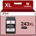 243XL 243XL Ink Cartridge for Canon Printer Ink 243 PG-243 XL Black Ink 1-Pack for Canon Pixma MG2500 MG2522 MG2922 TS3122 TS3322 TS202 R4520 TR4522 MX490 Printers (PG243 Black 1-Pack)