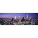 Panoramic Images Night Skyline Cityscape Los Angeles California USA Poster Print by Panoramic Images - 36 x 12