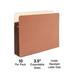 Staples Heavy-Duty Reinforced File Pocket 3.5 Expansion Letter Size Brown 20/Carton ST704358-CCVS