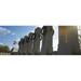 Panoramic Images Colonnade in a war memorial National World War II Memorial Washington DC USA Poster Print by Panoramic Images - 36 x 12