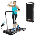 FYC 2 in 1 Under Desk Treadmill - 2.5 HP Folding Treadmill for Home Installation-Free Foldable Treadmill Compact Electric Running Machine Remote Control & LED Display Walking Running Jogging