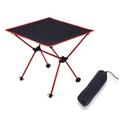 Outdoor Foldable Table Portable Camping Desk for Ultralight Beach Aluminium Hiking Climbing Red