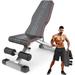 Bilot Weight Bench 660LBS Adjustable/Foldable Strength Training Bench Utility Incline/Decline Bench for Full Body Workout with Fast Folding