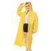 Raincoats for Adults Reusable EVA Rain Ponchos Lightweight Rain Coat Waterproof Rain Gear for Men and Women 300G - yellow