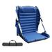 Folding Stadium Seat Camping Chair Inflatable Lightweight Foldable Chair with Backrest for Camping Car Trips Fishing Concerts Picnic Blue