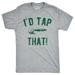 Mens Id Tap That T Shirt Funny Golf Ball Putt Adult Joke Tee For Guys Graphic Tees