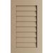 Ekena Millwork 14 W x 30 H Timberthane Rustic Smooth Vertical Faux Wood Non-Functional Gable Vent Primed Tan