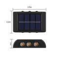 PRINxy Solar Waterproof Induction Garden Light Outdoor Garden Home Decoration Wall and Step Light Super Bright Lighting Street Light Black