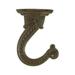 Panacea Products 86125 Steel Antique Brass Swag Hook - Antique Brass - 1.5 x 3.6 in. - 4.6 in. Dia.