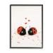 Stupell Industries Ladybugs Valentine s Hearts Holiday Photography Black Framed Art Print Wall Art