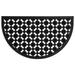 Calloway Mills Cornell Rubber Semicircle Doormat - Black - 18in. x 30in.