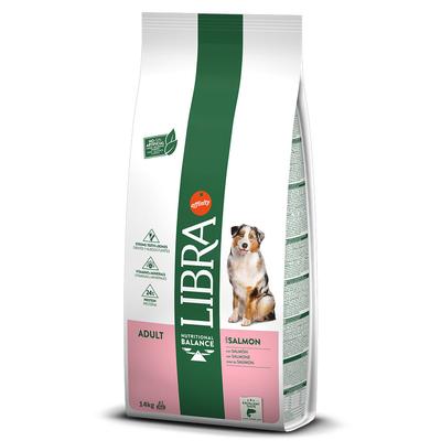 Sparpaket: 2x14kg Libra Adult Dog Lachs Hundefutter trocken