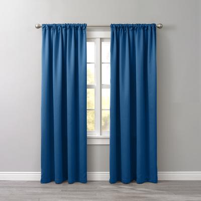 Wide Width BH Studio Room-Darkening Rod-Pocket Panel by BH Studio in Sapphire (Size 54